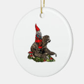 Gnome Riding a Sloth Keramisch Ornament (Links)