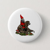 Gnome Riding a Sloth Ronde Button 5,7 Cm (Voorkant)