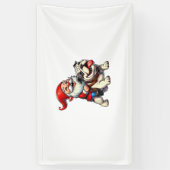 Gnome Riding Engels Bulldog Kerstmis Kerstmis Jong Spandoek (Verticaal)