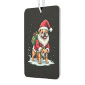 Gnome Riding English Bulldog Christmas Xmas Boys G Luchtverfrisser (Links)