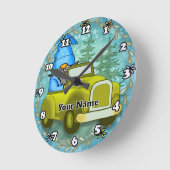 Gnome rijdende auto ronde klok (Hoek)