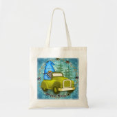 Gnome rijdende auto tote bag (Voorkant)