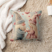 Gnome Romance: Valentijnsdag Gnome Paar Kussen (Deken)