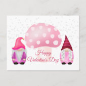 Gnome roze paddenstoel Valentijn Feestdagenkaart (Voorkant)