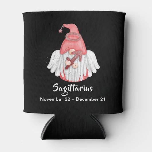 Gnome Sagittarius Astrology Sign Angel Blikjeskoeler (Voorkant)