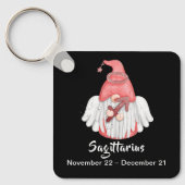 Gnome Sagittarius Astrology Sign Angel Sleutelhang Sleutelhanger (Voorkant)