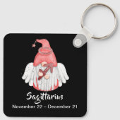Gnome Sagittarius Astrology Sign Angel Sleutelhang Sleutelhanger (Achterkant)