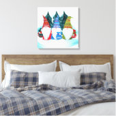 Gnome Santa Canvas Afdruk (Insitu (Slaapkamer))