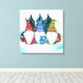 Gnome Santa Canvas Afdruk (Insitu (Houten vloer))