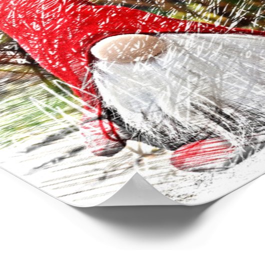  Gnome Santa Claus Poster (Hoek)