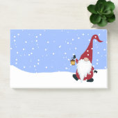 Gnome, Santa Hat, sneeuw, Winter Post-it Note (Kantoor)