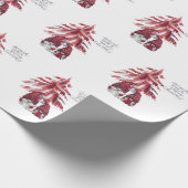 Gnome Santa & Mrs Claus Wrapping Paper Cadeaupapier (Hoek)