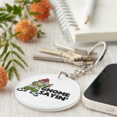 Gnome Sayin Funny Swag Gnome Sleutelhanger (Voorkant Rechts)
