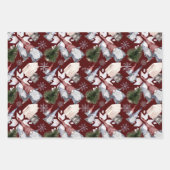 Gnome Scandinavian Nordic Waterverf Kerstmis Inpakpapier Vel (Voorkant 3)