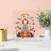 Gnome Schattigee pompoen Halloween Acryl Bord (Huwelijk)