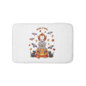 Gnome Schattigee pompoen Halloween Badmat (Voorkant)