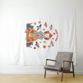 Gnome Schattigee pompoen Halloween Wandkleed (In Situ (horizontaal))