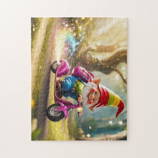 Gnome Scootin" Legpuzzel (Verticaal)
