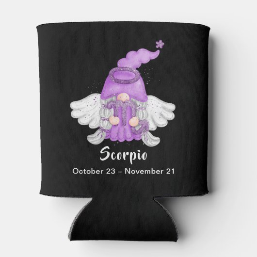 Gnome Scorpio Astrology Sign Angel Blikjeskoeler (Achterkant)