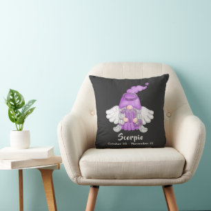 Gnome Scorpio Astrology Sign Angel Kussen