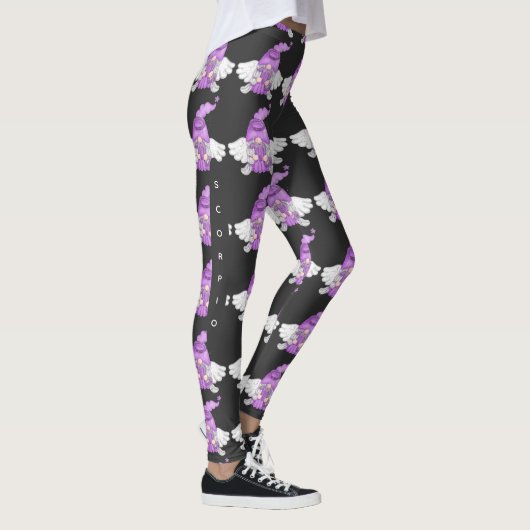 Gnome Scorpio Astrology Sign Angel Leggings (Rechts)