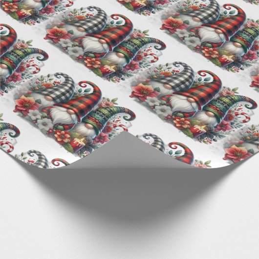 Gnome Season Groetjes Cadeaupapier (Hoek)