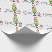 Gnome Seasons Greetings Cadeaupapier (Hoek)