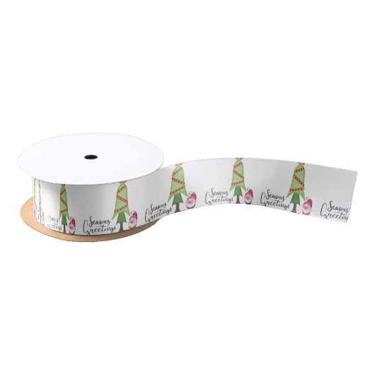 Gnome Seasons Greetings Satijnen Lint (Spoel)