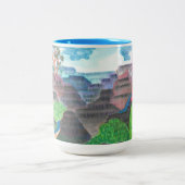 Gnome Selfie Tweekleurige Koffiemok (Center)