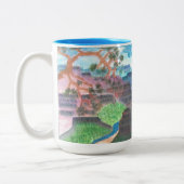 Gnome Selfie Tweekleurige Koffiemok (Links)