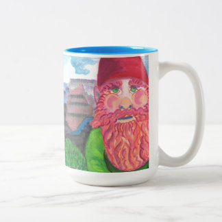 Gnome Selfie Tweekleurige Koffiemok