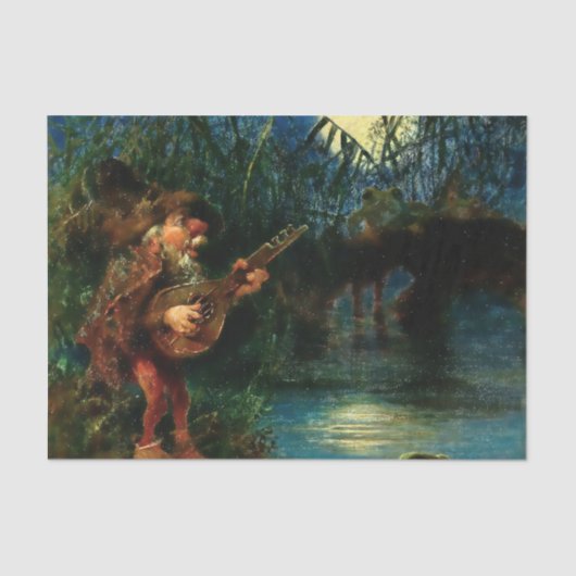 "Gnome Serenade" van Heinrich Schlitt Tissuepapier (Voorkant)