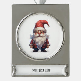 GNOME-serie Verzilverd Banner Ornament