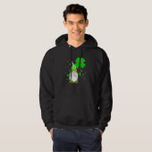 Gnome Shamrock Lpn Life Nurse St Patricks Day Iris Hoodie (Voorkant volledig)
