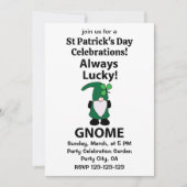 Gnome Shamrock Lucky St Patricks Day Gnome Kaart (Voorkant)