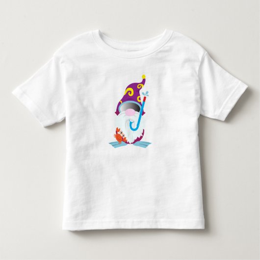 Gnome Snorkeling Funny Beach Kinder Shirts (Voorkant)