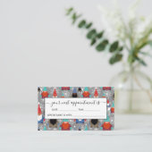 Gnome Snowflake Illustraties kerstpatroon Afsprakenkaartje (Staand voorkant)