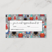 Gnome Snowflake Illustraties kerstpatroon Afsprakenkaartje (Voorkant)