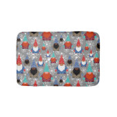 Gnome Snowflake Illustraties kerstpatroon Badmat (Voorkant)