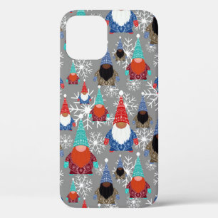 Gnome Snowflake Illustraties kerstpatroon Case-Mate iPhone Case