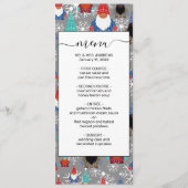 Gnome Snowflake Illustraties kerstpatroon Menu (Voorkant)
