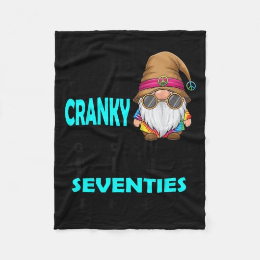 Gnome Sorry I'm Cranky Im Going Through My Terribl Fleece Deken (Voorkant)