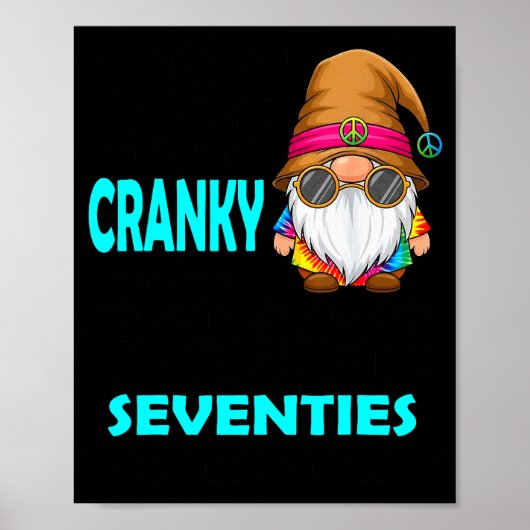 Gnome Sorry I'm Cranky Im Going Through My Terribl Poster (Voorkant)