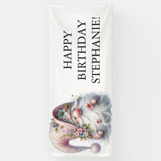 Gnome Special Day Spandoek (Verticaal)