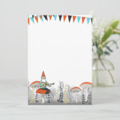 Gnome Spelen Guitar Uitnodiging (Staand voorkant)