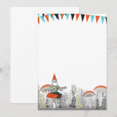 Gnome Spelen Guitar Uitnodiging (Voorkant / Achterkant)