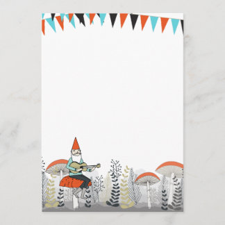 Gnome Spelen Guitar Uitnodiging