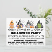 Gnome Spoken Halloween Feest Uitnodiging  (Staand voorkant)