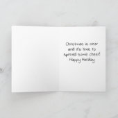 GNOME SPREDT "CHRISTMAS CHEER" FEESTDAGEN KAART (Binnen)