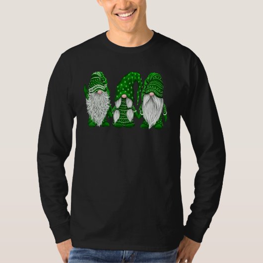 Gnome St Patrick Day Irish Green Saint Patrick Luc T-shirt (Voorkant)